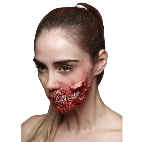 Fausse Blessure Dents Apparentes Adulte Halloween