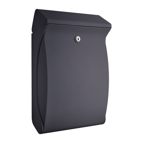 Boite aux lettres Swing 4906 Si H.419mm B.271mm T.129mm Plasqtique argent DIN C4