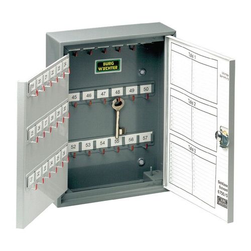 Armoire à clés 6700/ 74 R H330xB245xT85mm 2-portes Nb crochet74