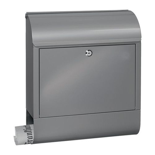 Boite aux lettres Scandic 825 Si H.460mm B.380mm T.125mm Acier argent? DIN C4