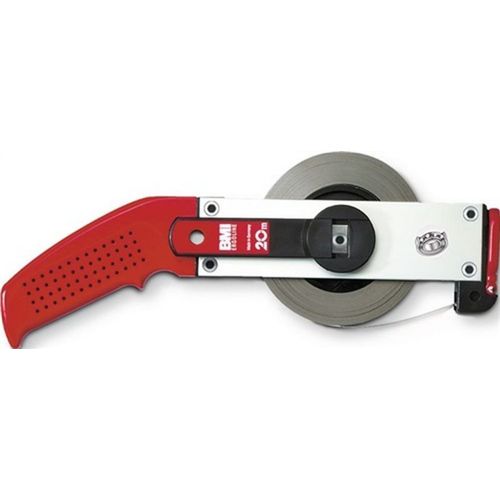 Ruban à étrier ERGOLINE longueur 30 m largeur de bande 13 mm l mm/cm EG II aluminium blanc mètre-ruban en acier BMI