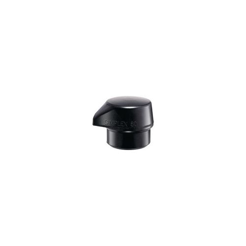 Tête de maillet à frappe amortie D. de la tête 60 mm caoutchouc noir