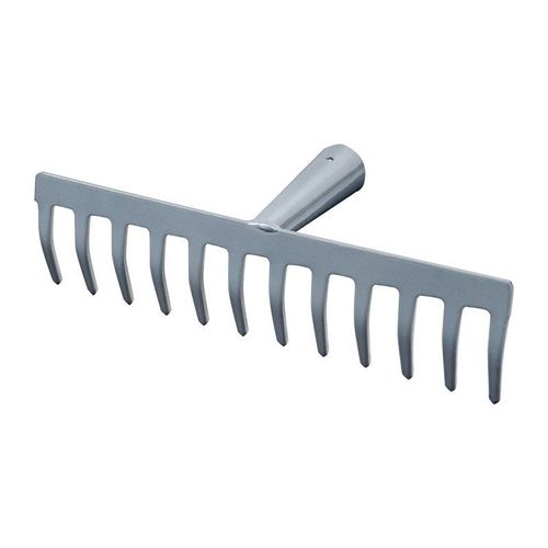 Râteau de cantonnier largeur de travail 295 mm longueur des dents 55 mm, 12 dents avec douille conique, sans manche