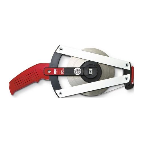 Ruban à étrier ERGOLINE longueur 50 m largeur de bande 13 mm A mm/cm EG II aluminium jaune mètre-ruban en acier BMI