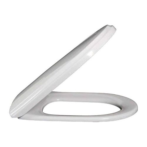 Abattants de toilette, à charnières QuickRelease et SoftClosing, charnières en acier inoxydable, En Duroplast Blanc CeramicPlus