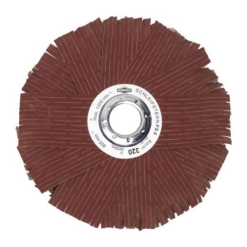 Étoile abrasive D. 150 mm granulation 120 plat corindon ordinaire KEMPER