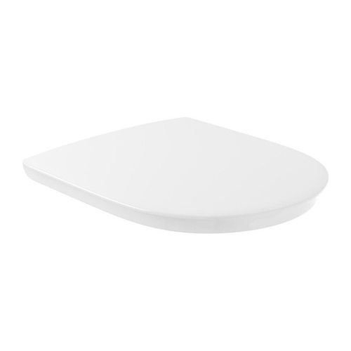 Abattants de toilette Vita, à charnières QuickRelease et SoftClosing, charnières en acier inoxydable, En Duroplast Blanc