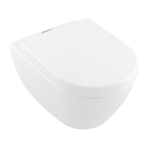 Cuvette Subway 2.0 370 x 560 mm, DirectFlush, mod?le suspendu, sortie horizontale, En porcelaine sanitaire Blanc
