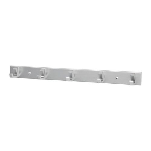 Rail 5 crochets Hauteur 35 mm Longueur 360 mm Aluminium, anodis? argent?, saillie 33,5 mm HERMETA