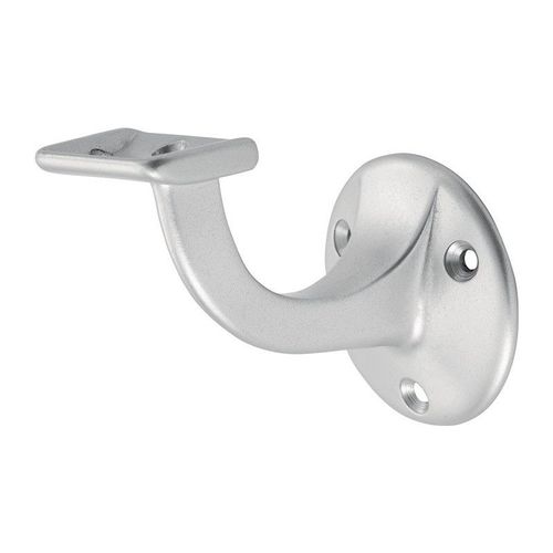 Supports de main courante 3502 Alu anodis? argent D.plaque murale 56mm droite HERMETA