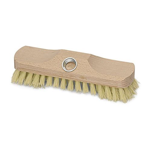Balai brosse plastique-Fibre longueur 220 mm corps en bois avec filetage