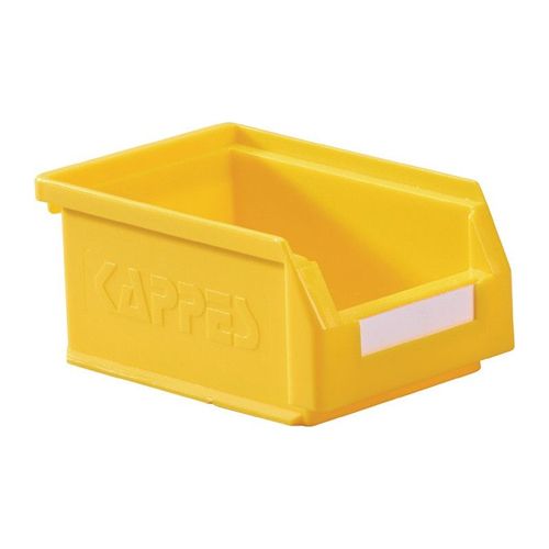 Boîte de rangement à ouverture frontale L160xl105xH75 mm PE jaune KAPPES