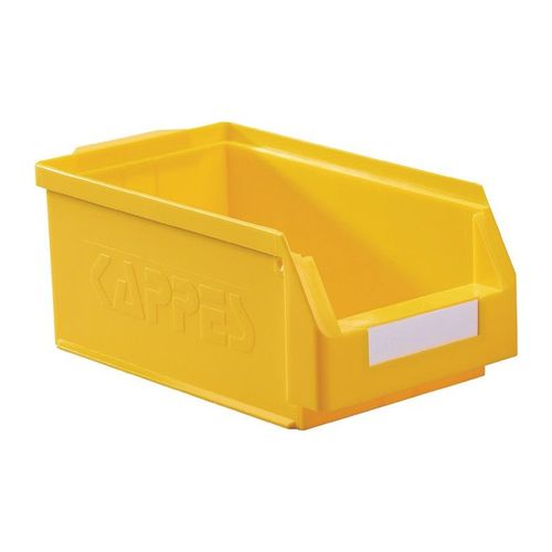Boîte de rangement à ouverture frontale L350xl200xH150 mm PE jaune KAPPES