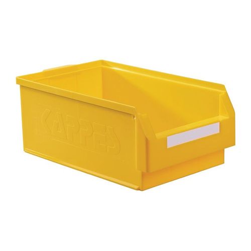 Boîte de rangement à ouverture frontale L500xl300xH200 mm PE jaune KAPPES