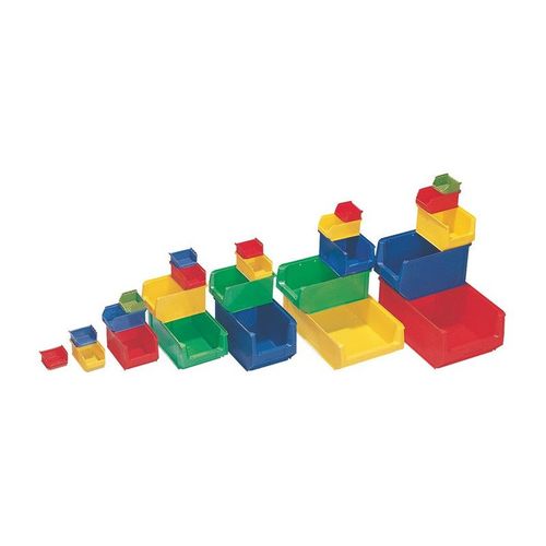 Boîte de rangement à ouverture frontale L85/65xl100xH50 mm PE jaune (Par 50)