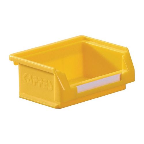 Boîte de rangement à ouverture frontale L85xl105xH45 mm PE jaune KAPPES