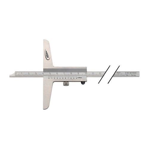 Jauge de profondeur DIN 862 200 mm règle de mesure droite 8 x 3 mm HELIOS PREISSER