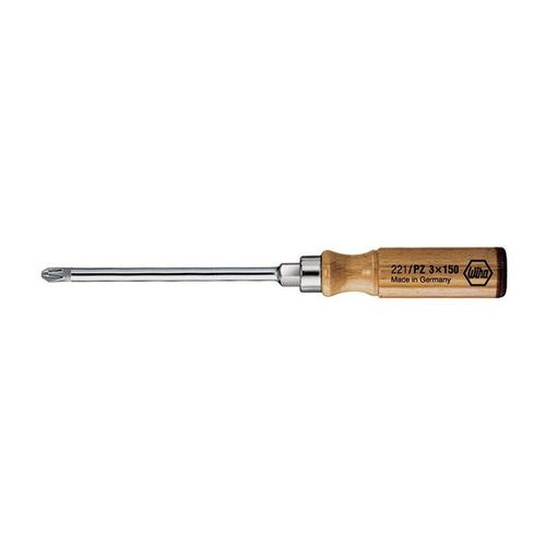 Tournevis 221 taille PZD 2 longueur des lames 100 mm manche en bois lame ronde a