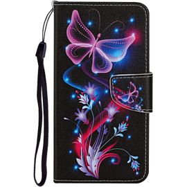 Pour Samsung Galaxy A10s [Pas Pour A10] Coque, Housse Case Cuir Étui Coque Portefeuille Flip Avec Motif Porte Carte Magnétique Dragonne Rabat Support Anti Choc Coque Pour Galaxy A10s,Design 2