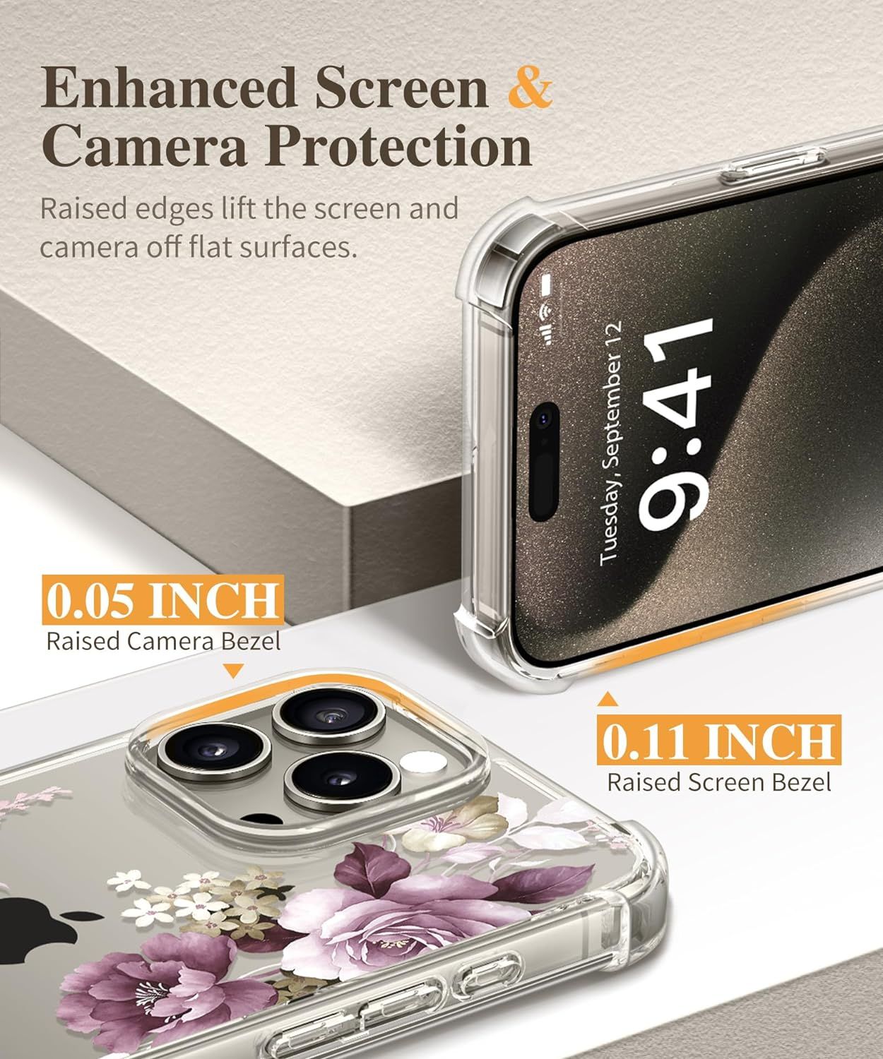 Coque Compatible Avec Iphone 15 Pro Max 6,7'', Avec Protecti... - 5