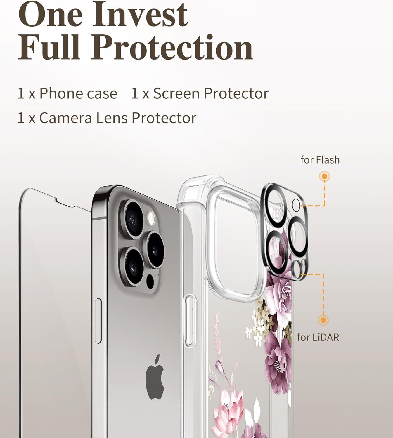 Coque Compatible Avec Iphone 15 Pro Max 6,7'', Avec Protecti... - 7