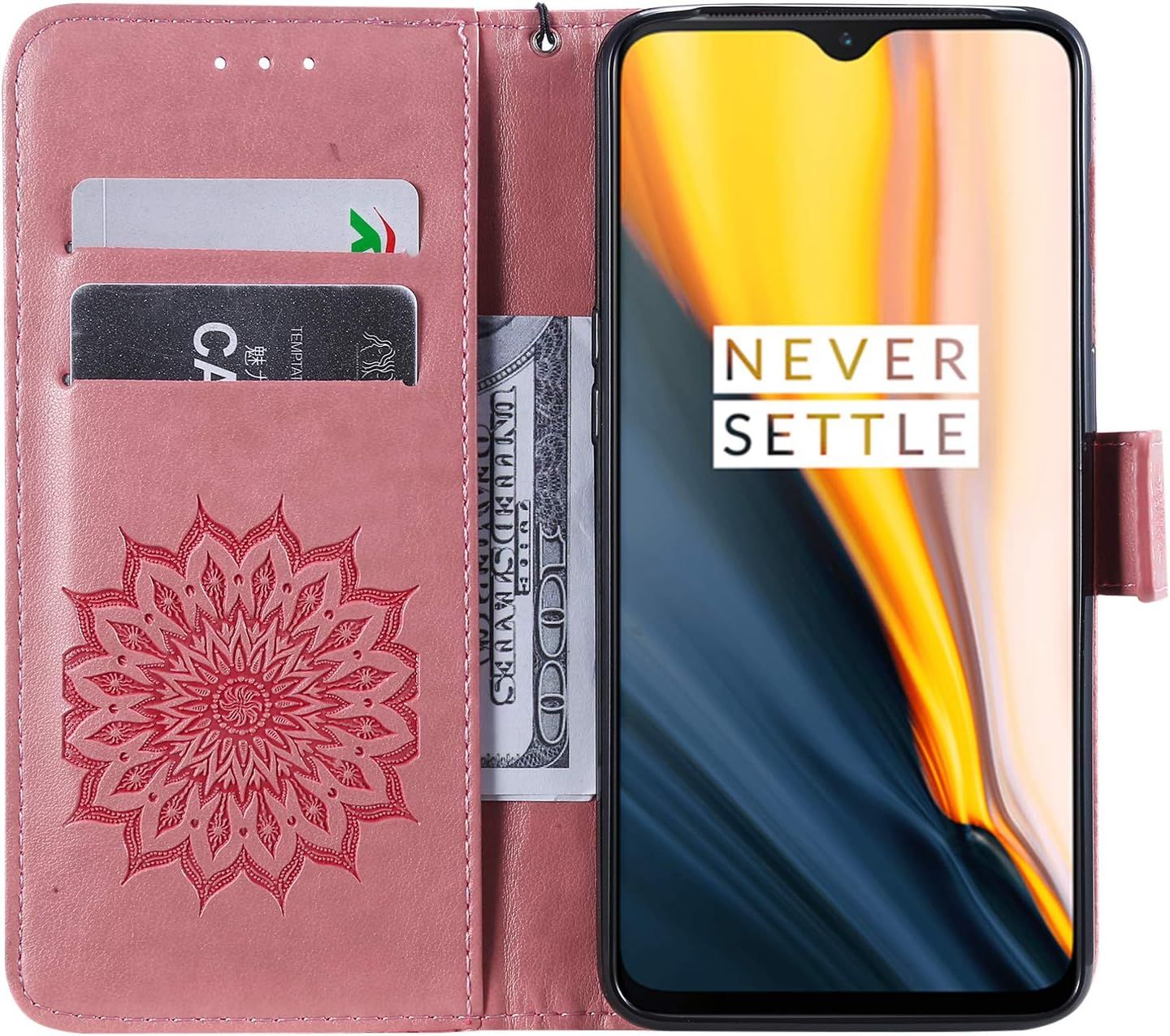 Pour Oneplus 7 / Oneplus 6t Coque, Housse Coque Cuir tui Po... - 3