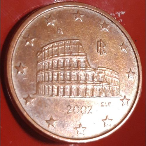 Présentation 5 Centime Euros Italie Colisée Fauter - Numismatique Monnaie Euro