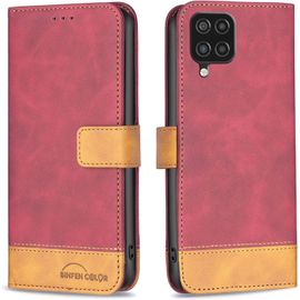 Pour Samsung Galaxy A12 / M12 Coque, Étui Housse Portefeuille Flip Case Cuir Coque Rabat Clapet Avec Porte Carte Mince Magnétique Support Antichoc Etui Coque Pour Samsung Galaxy A12 /M12,Rouge