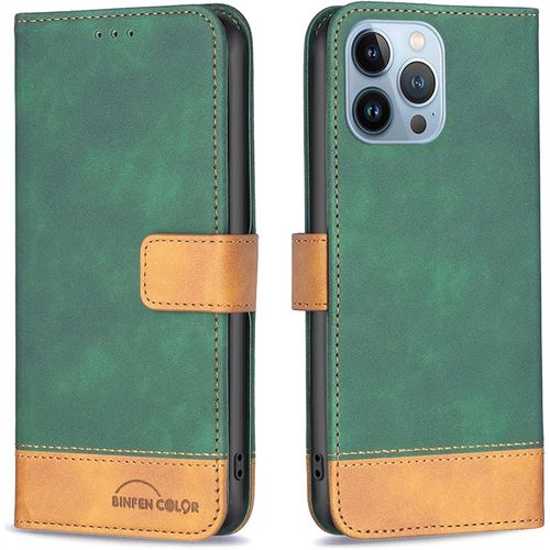 Pour Iphone 13 Pro (Pas Pour Iphone 13) Coque, Étui Housse Portefeuille Flip Case Cuir Coque Rabat Clapet Avec Porte Carte Mince Magnétique Support Antichoc Etui Coque Pour Iphone 13 Pro,Vert