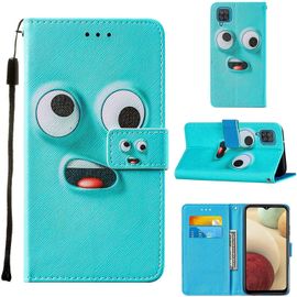 Pour Samsung Galaxy A12 Coque, Housse Case Portefeuille Coque Avec Motif Coloré Cuir Porte Carte Magnétique À Rabat Support Dragonne Flip Cover Antichoc Etui Pour Samsung Galaxy A12,Design 3