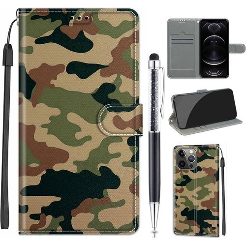Pour Iphone 13 Pro (Pas Pour Iphone 13) Coque, Etui Housse Flip Case Avec Motif Coloré Porte Carte Magnétique À Rabat Cuir Portefeuille 360 Degrés Antichoc Coque Pour Iphone 13 Pro,Design 3