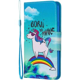 Pour Samsung Galaxy A10s [Pas Pour A10] Coque, Housse Étui Portefeuille Flip Case Coque En Cuir Avec Motif Coloré Porte Carte Rabat Dragonne Silicone Etui Coque Pour Galaxy A10s,Design 1