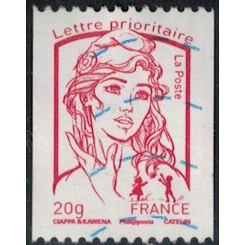 France 2013 Oblitéré Used Marianne Ciappa Et Kawena Lp 20 Gr Pour Roulette Y&t Fr 4779 Su