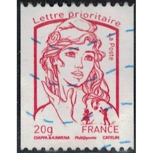 France 2013 Oblitéré Used Marianne Ciappa Et Kawena Lp 20 Gr Pour Roulette Y&t Fr 4779 Su