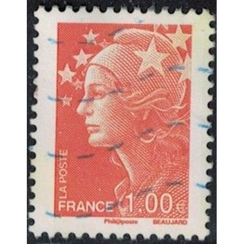 France 2009 Oblitéré Used Marianne De Beaujard 1 Euro Orange Y&t Fr 4418 Su