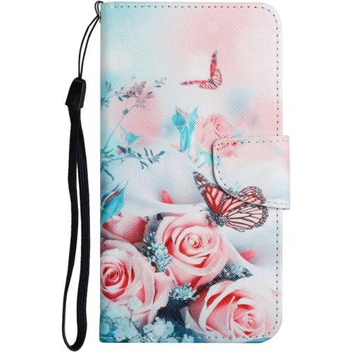 Jcae Coque Samsung Galaxy A5 2017, Housse En Cuir Avec Magnetique Et Emplacements Cartes, Coque Housse Pu Cuir + Silicone Souple Tpu Dedans Coquille Portefeuille Flip Etui Pour Samsung A5 2017