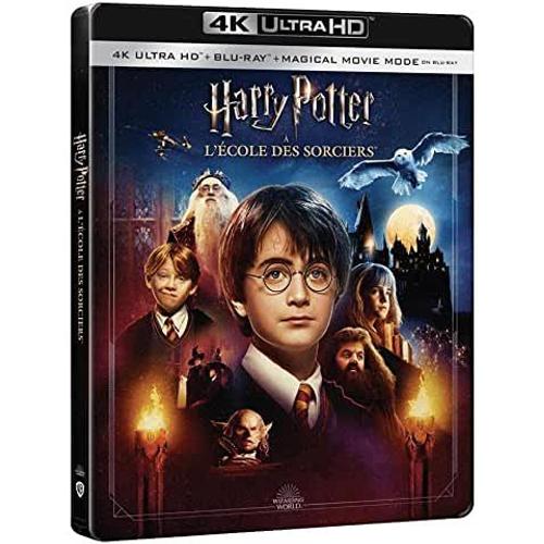 Harry Potter À L'école Des Sorciers - 4k Ultra Hd + Blu-Ray - Édition Boîtier Steelbook