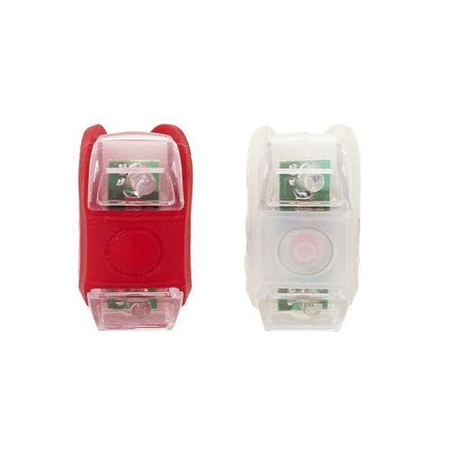 Lot De 2 Éclairages Led "Avant & Arrière" 4cm Blanc & Rouge