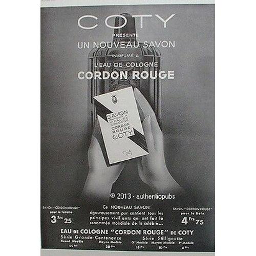 Publicite Papier Ancienne Parfum Coty