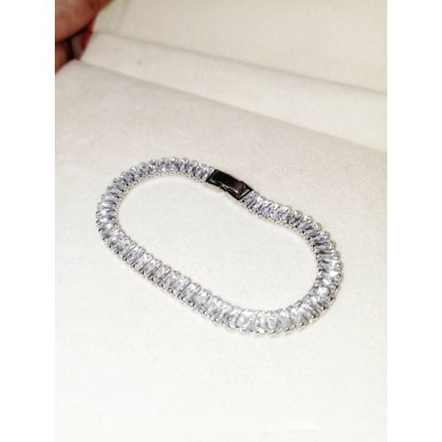 Bracelet Argent Et Crystal Swarovsky