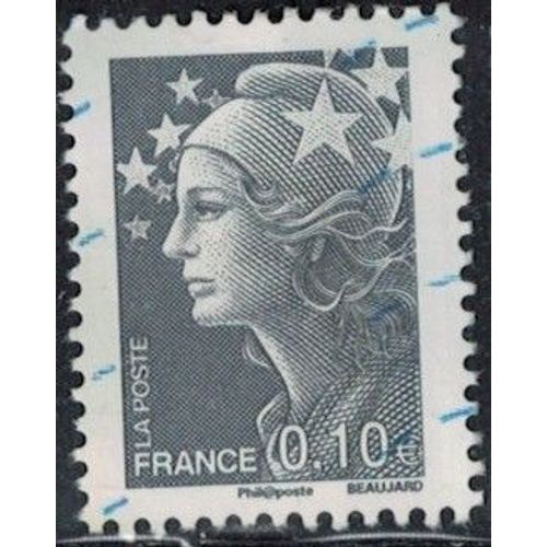 France 2009 Oblitéré Used Marianne De Beaujard 0,10 Cents Gris Y&t Fr 4411 Su