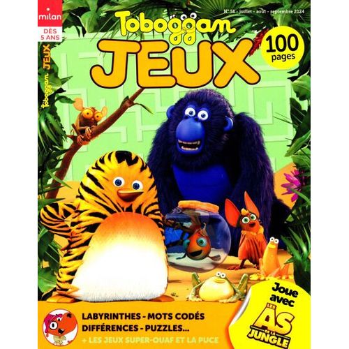 Toboggan Jeux, Numéro 58, Milan Juillet Aout 2024 100 Pages Les As De La Jungle