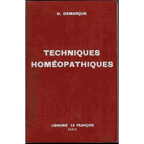 Techniques Homéopathiques