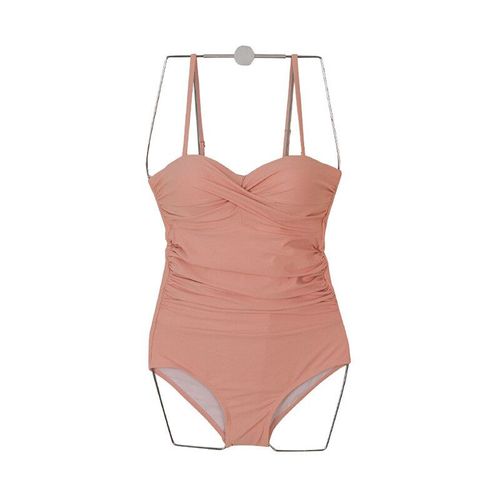 Maillot De Bain Une Pièce Style Coréen Pour Femmes,Rembourré,Push-Up,Sexy,Monokini,Vêtements De Plage,Couleur Unie