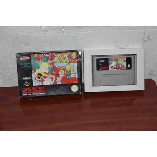 Krustys Super Fun House Jeu Super Nintendo En Boite Sans Notice Snes