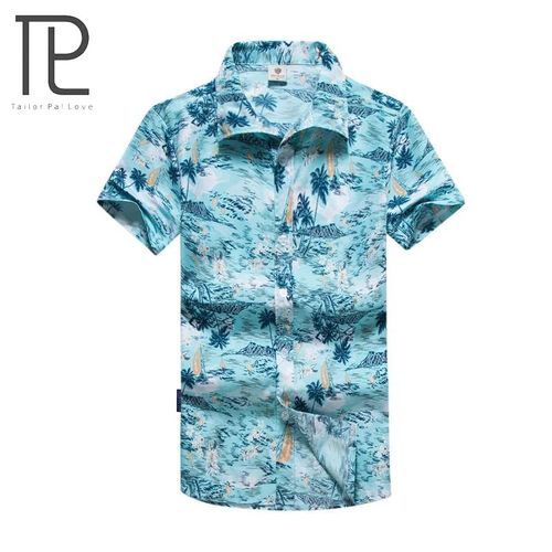 Chemise De Plage Hawaïenne Pour Hommes,Grande Taille,Décontractée,À Manches Courtes,Pour Bord De Mer,Plage,M-5xl