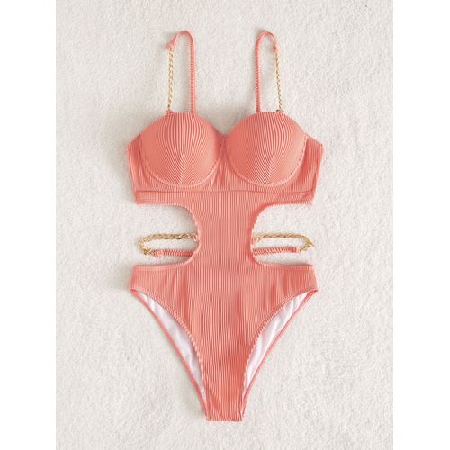 Jolinked-Maillot De Bain Une Pièce Pour Femme,Monokini Découpé,Push Up,Vêtements De Plage,Baigneurs,Natation,2024