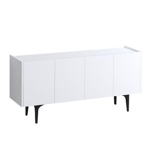 Buffet Bas 4 Portes 150cm Blanc