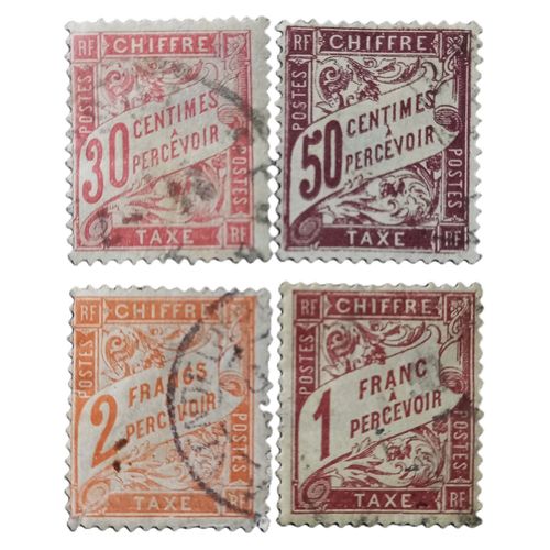 France 1893, 1896 & 1910 New Design Chiffre Taxe À Percevoir - Type Duval Lot 2