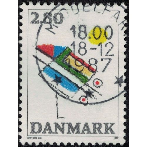 Danemark 1987 Oblitéré Used Peinture De Ejler Bille Y&t Dk 904 Su